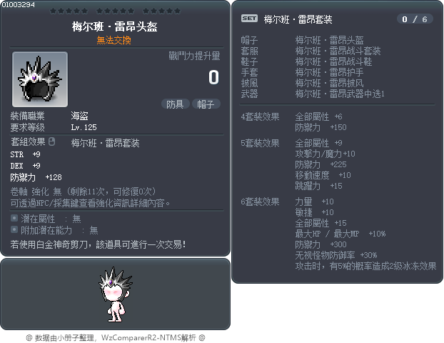 梅尔班·雷昂头盔 Tooltip