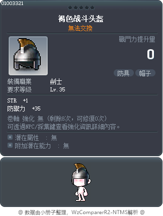 褐色战斗头盔 Tooltip