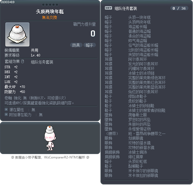 头顶两块年糕 Tooltip