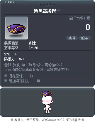 紫色高级帽子 Tooltip