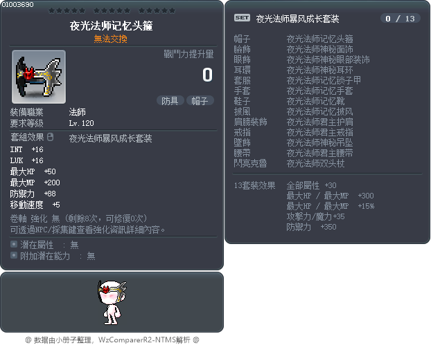 夜光法师记忆头箍 Tooltip
