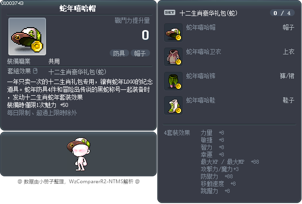 蛇年嘻哈帽 Tooltip