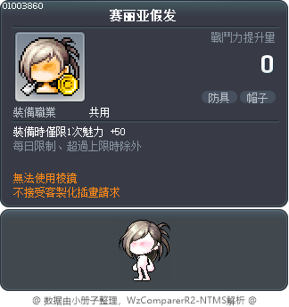 赛丽亚假发 Tooltip