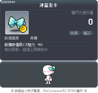 冰蓝发卡 Tooltip