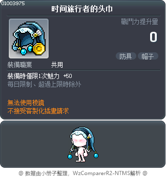 时间旅行者的头巾 Tooltip