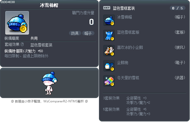 冰雪棉帽 Tooltip