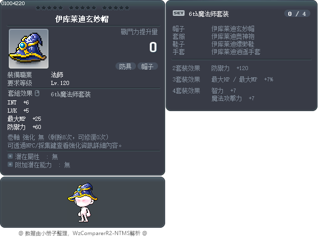伊库莱迪玄妙帽 Tooltip
