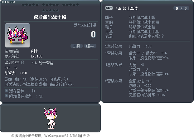 穆斯佩尔战士帽 Tooltip