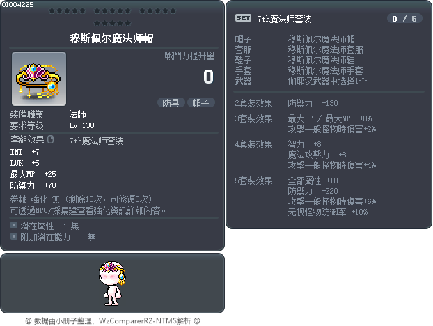 穆斯佩尔魔法师帽 Tooltip