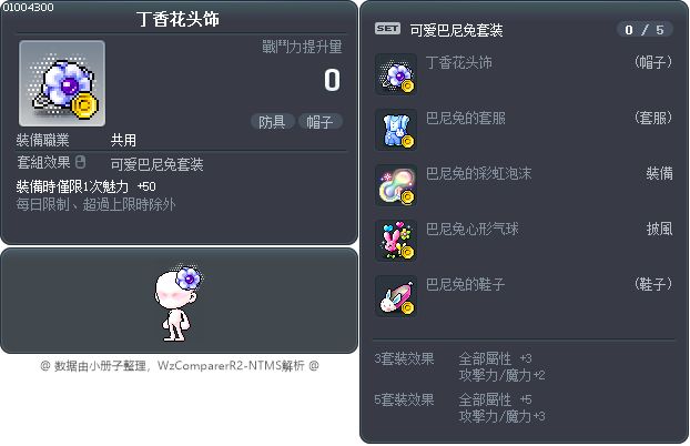 丁香花头饰 Tooltip