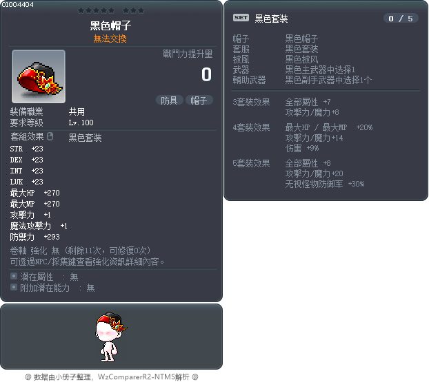 黑色帽子 Tooltip