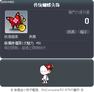 传统蝴蝶头饰 Tooltip