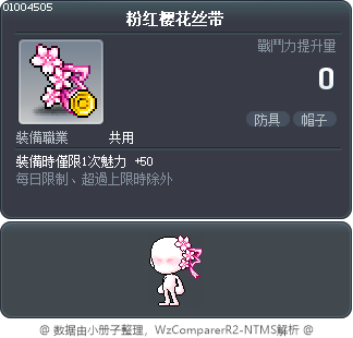 粉红樱花丝带 Tooltip
