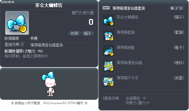 茶会大蝴蝶结 Tooltip