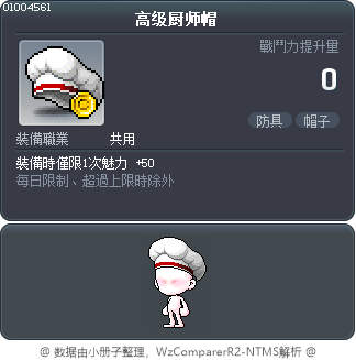 高级厨师帽 Tooltip
