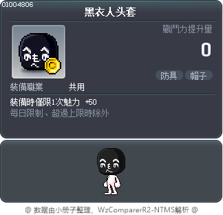 黑衣人头套 Tooltip