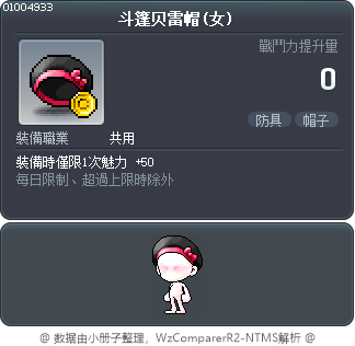 斗篷贝雷帽(女) Tooltip