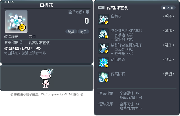 白梅花 Tooltip
