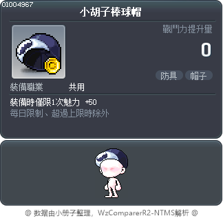 小胡子棒球帽 Tooltip