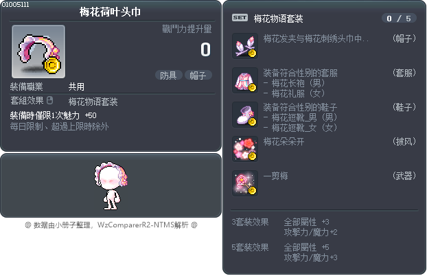 梅花刺繡 Tooltip