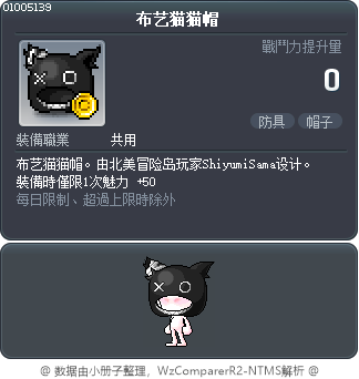 布艺猫猫帽 Tooltip