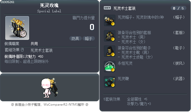 死靈薔薇 Tooltip