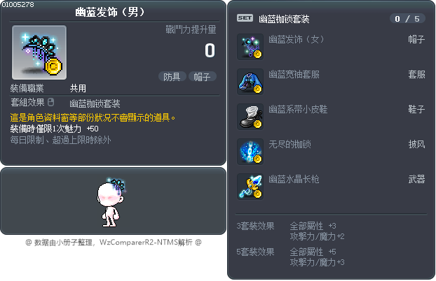 幽蓝发饰（男） Tooltip