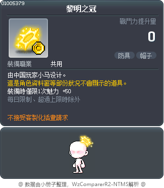 黎明之冠 Tooltip