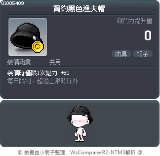 简约黑色渔夫帽 Tooltip