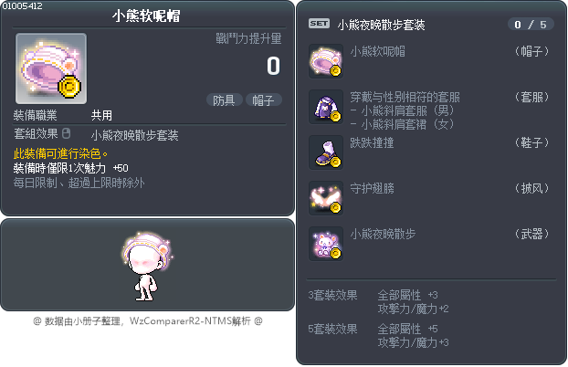 小熊软呢帽 Tooltip