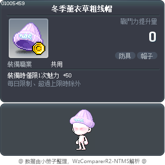冬季薰衣草粗线帽 Tooltip