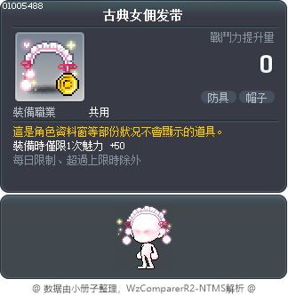 古典女佣发带 Tooltip