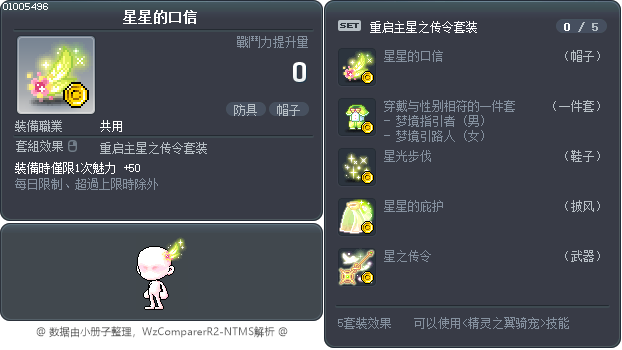 星星的口信 Tooltip