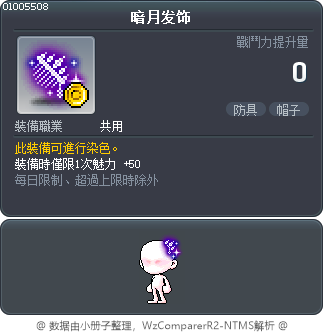 暗月发饰 Tooltip