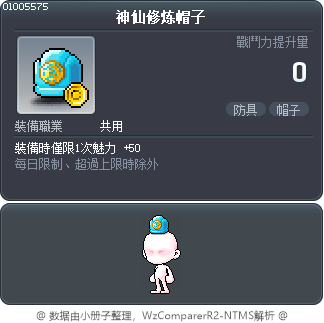 神仙修炼帽子 Tooltip