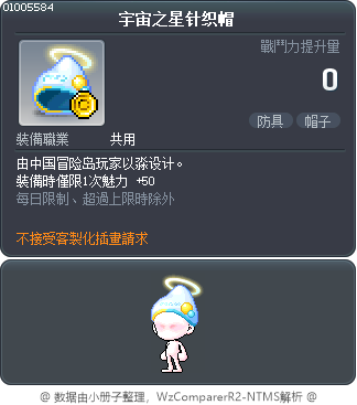 宇宙之星针织帽 Tooltip