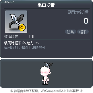黑白发带 Tooltip