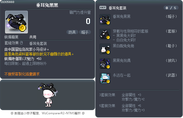 垂耳兔黑黑 Tooltip