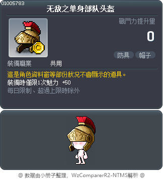 无敌之单身部队头盔 Tooltip