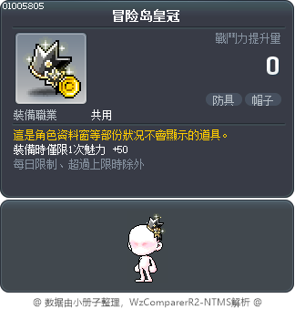 冒险岛皇冠 Tooltip