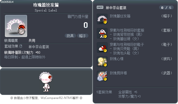 玫瑰蕾丝发箍 Tooltip