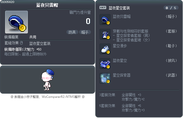 蓝夜贝雷帽 Tooltip