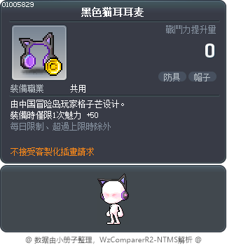 黑色猫耳耳麦 Tooltip
