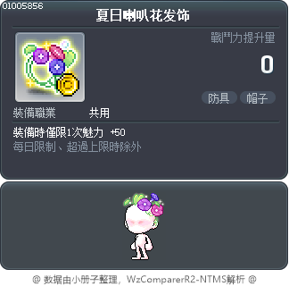 夏日喇叭花发饰 Tooltip