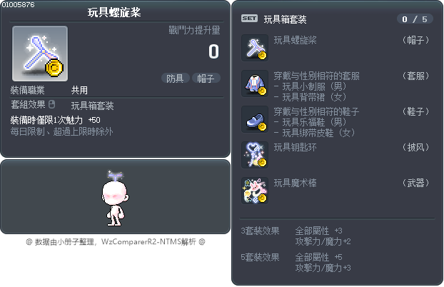 玩具螺旋桨 Tooltip