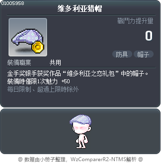 维多利亚猎帽 Tooltip