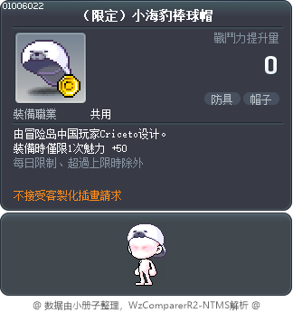 （限定）小海豹棒球帽 Tooltip