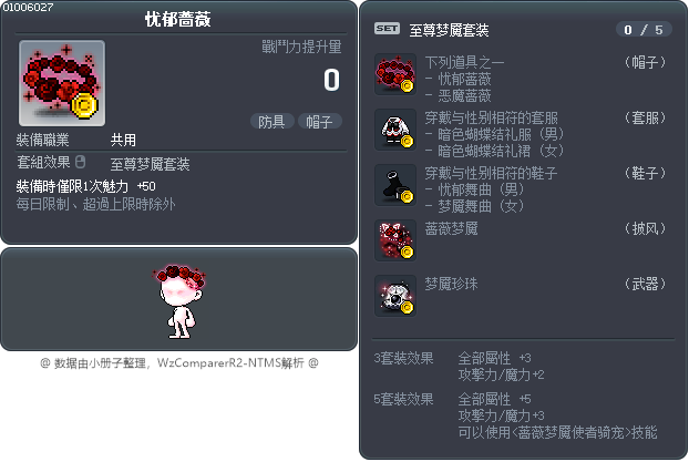 忧郁蔷薇 Tooltip