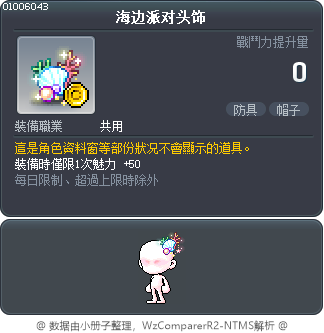 海边派对头饰 Tooltip