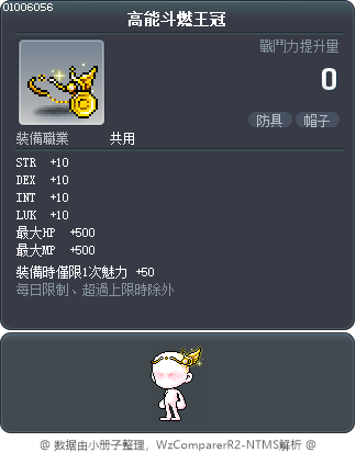 高能斗燃王冠 Tooltip